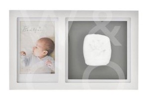 Рамка за бебешки снимки Widdop Bingham с глинен отпечатък за ръчичка