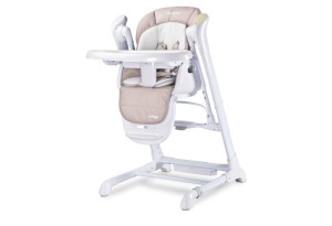 Столче За Хранене и Електрическа Люлка 2в1 Индиго Beige Caretero