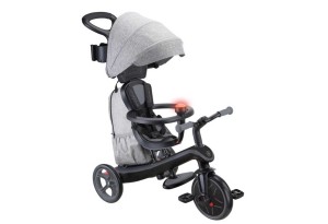 Триколка 4 в 1 GLOBBER EXPLORER TRIKE DELUXE PLAY със сенник в черен цвят