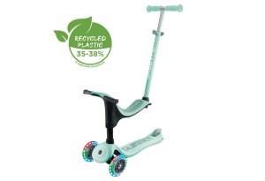 Тротинетка със седалка 4 в 1 GLOBBER GO UP SPORTY LIGHT - ментово зелена