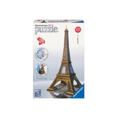 3D Пъзел Ravensburger 216 ел. - Айфеловата кула Париж