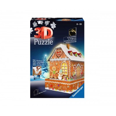 3D Пъзел Ravensburger 216 ел. - Къща от сладкиши