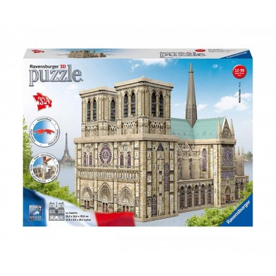 3D Пъзел Ravensburger 324 ел. - Катедралата Нотр Дам