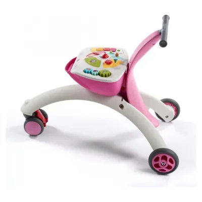 Активно-двигателна играчка 5-in-1 Walk Behind &amp; Ride-on Pink, 6-36м - Син