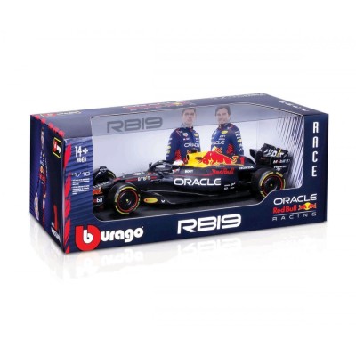 Bburago Formula F1 - модел на кола 1:18 - Oracle Red Bull Racing RB19 (с каска)