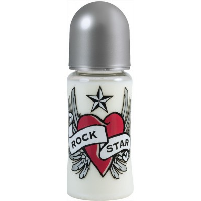 Rock Star Baby - Бебешка бутилка 300ml Heart &amp; Wings (със широк отвор)