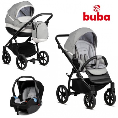 Бебешка количка Buba Zaza 3в1, 625 Warm Grey