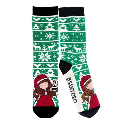 Чорапи в подаръчна кутия Santoro Gorjuss Merry and Bright - Tis The Season, 35-41