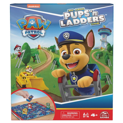 Детска игра Spin Master Paw Patrol Pups N Ladders, Змии и стълби