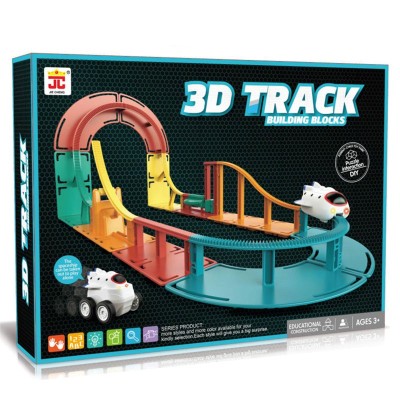 Детска писта 2 в 1 3D Track Совалка със светлини