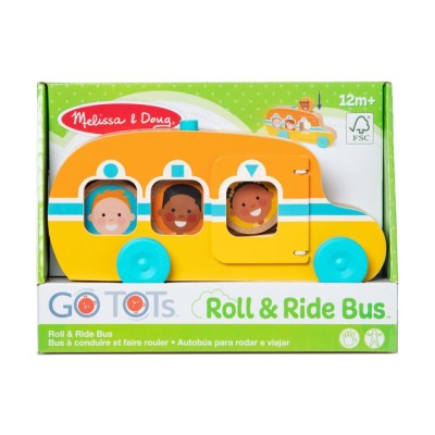 Дървен автобус Melissa and Doug GO Tots 30738