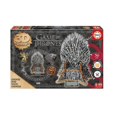 Дървен пъзел EDUCA 3D Game of thrones 56ч 17207