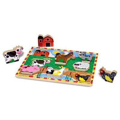 Дървен пъзел Ферма Melissa and Doug