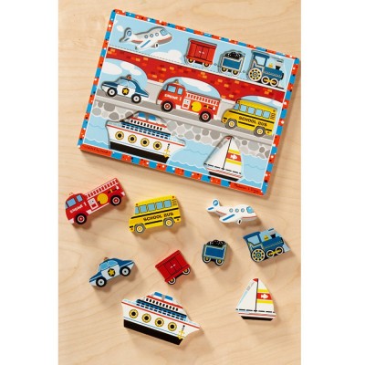 Дървен пъзел Превозни средства Melissa and Doug