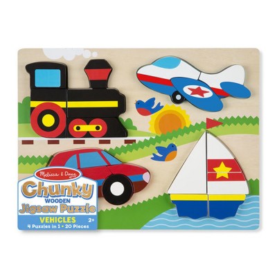 Дървен пъзел Превозни Средства Melissa and Doug