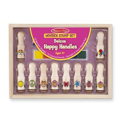 Дървени печати Melissa&amp;Doug щастливи дръжки 12306