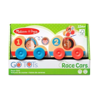 Дървени състезателни коли Melissa and Doug GO Tots 2бр.