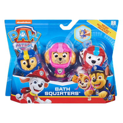 Играчки за баня Spin Master Paw Patrol, пръскащи вода, 3 броя