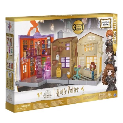 Игрален комплект 3в1 Spin Master Harry Potter Wizarding World Magical Minis Diagon Alley, със звуци 