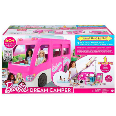 Игрален комплект Mattel Barbie Dream Camper Кемпер с басейн и 60+ аксесоара