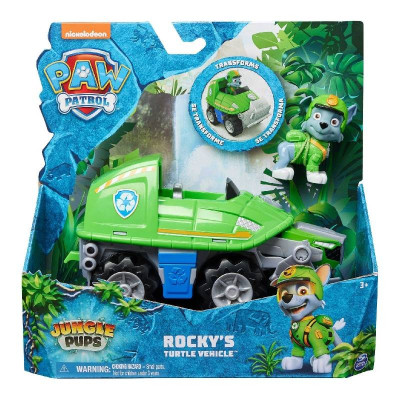 Игрален комплект Paw Patrol Jungle PUPS Фигурка с превозно средство - Rocky