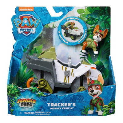 Игрален комплект Paw Patrol Jungle PUPS Фигурка с превозно средство - Tracker