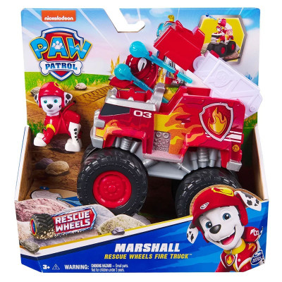 Игрален комплект Spin Master Paw Patrol Rescue Wheels фигурка и превозно средство - Marshall