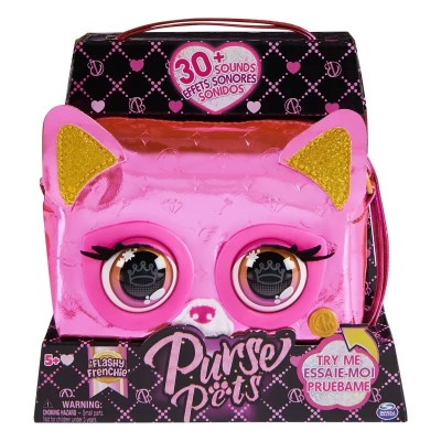 Интерактивна детска чанта Spin Master Purse Pets Metallic Frenchie