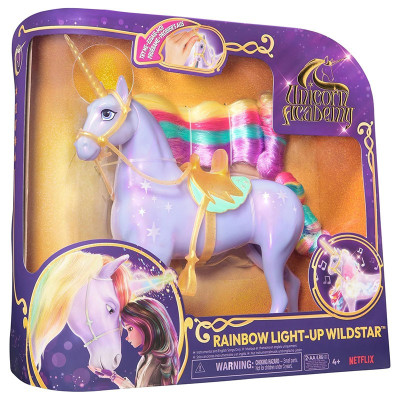 Интерактивна играчка светещ еднорог Spin Master Unicorn Academy Wildstar, със звуци и музика