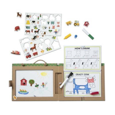 Комплект Melissa&amp;Doug за рисуване с магнити Ферма 41325