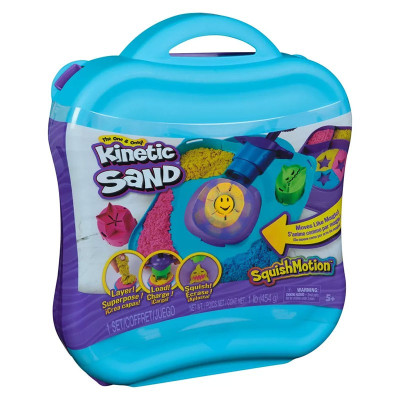 Комплект с кинетичен пясък Spin Master Kinetic Sand Squish Motion