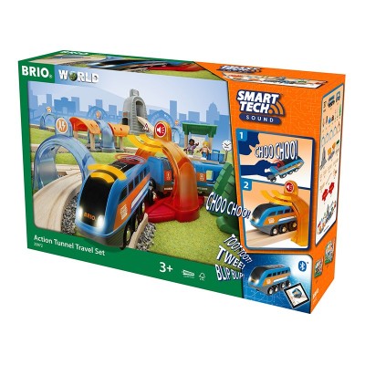 Комплект влакче и релси Action tunnel travel set