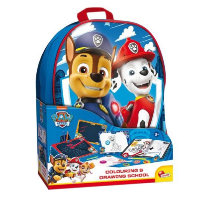 Комплект за рисуване в раница Lisciani Paw Patrol Drawing School