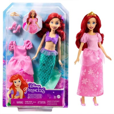 Кукла Mattel Disney Princess Ариел 2 в 1, 29 см.