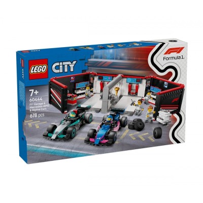 LEGO® City 60444 - Гараж от F1® с коли Mercedes-AMG и Alpine