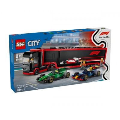 LEGO® City 60445 - Камион от F1® с коли RB20 и AMR24 от F1®