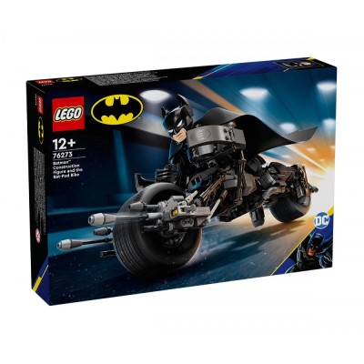 LEGO DC Comics Super Heroes 76273 Batman - Фигура за изграждане Батман и мотоциклет