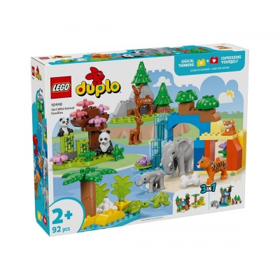 LEGO® DUPLO 10446 - Семействата на дивите животни „3 в 1“