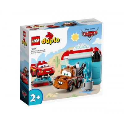 LEGO DUPLO Disney 10996 - Забавления на автомивката със Светкавицата Маккуин и Матю