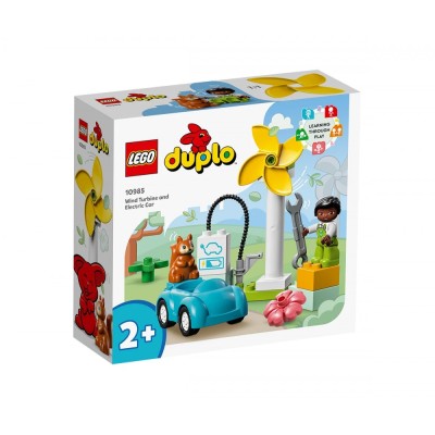 LEGO DUPLO Town 10985 - Вятърна турбина и електрическа кола