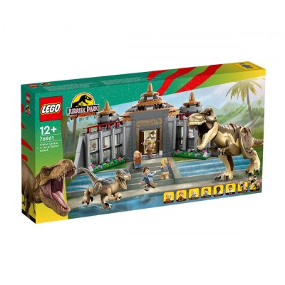 LEGO Jurassic World 76961 - Център за посетители: Нападение на тиранозавър рекс и раптор