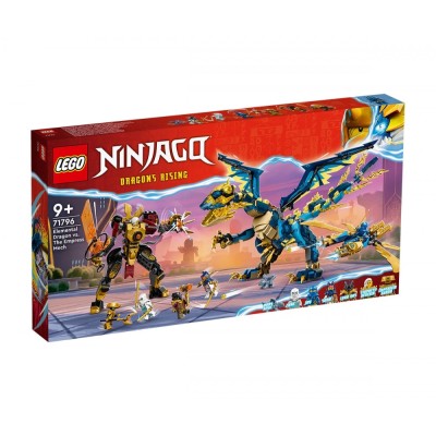 LEGO NINJAGO 71796 - Стихиен дракон срещу робот на Императрицата