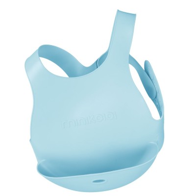 Minikoioi Flexi Bib силиконов лигавник с джоб - Blue