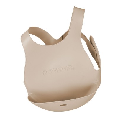 Minikoioi Flexi Bib силиконов лигавник с джоб - Bubble Beige