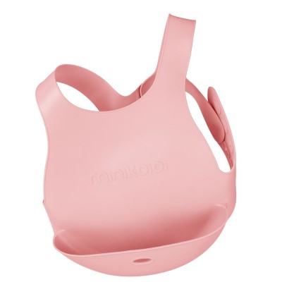 Minikoioi Flexi Bib силиконов лигавник с джоб - Pink