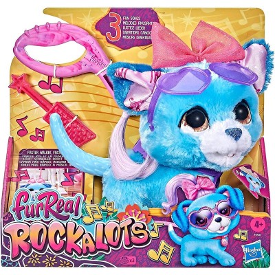 Музикалка интерактивна играчка Hasbro furReal Rockalots, с каишка за разхождане, звуци и песнички