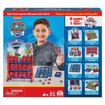 Настолна игра 8 в 1 Spin Master Paw Patrol Games HQ