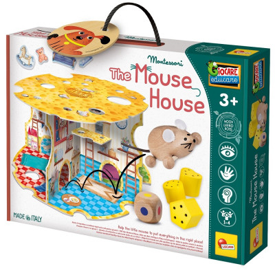 Настолна игра Lisciani Montessori Baby Wood The house of the mouse 107315