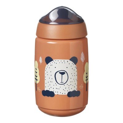 Неразливаща се чаша с твърд накрайник SUPERSTAR Tommee Tippee, 390 мл, 12м+, оранж