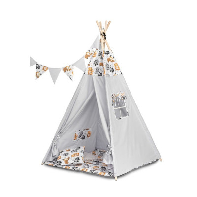 Палатка Tipi Raccоns Grey Caretero Toyz